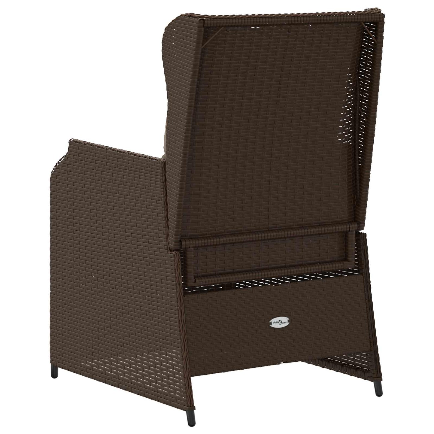 Kerti pad 2 pcs Barna polirattan
