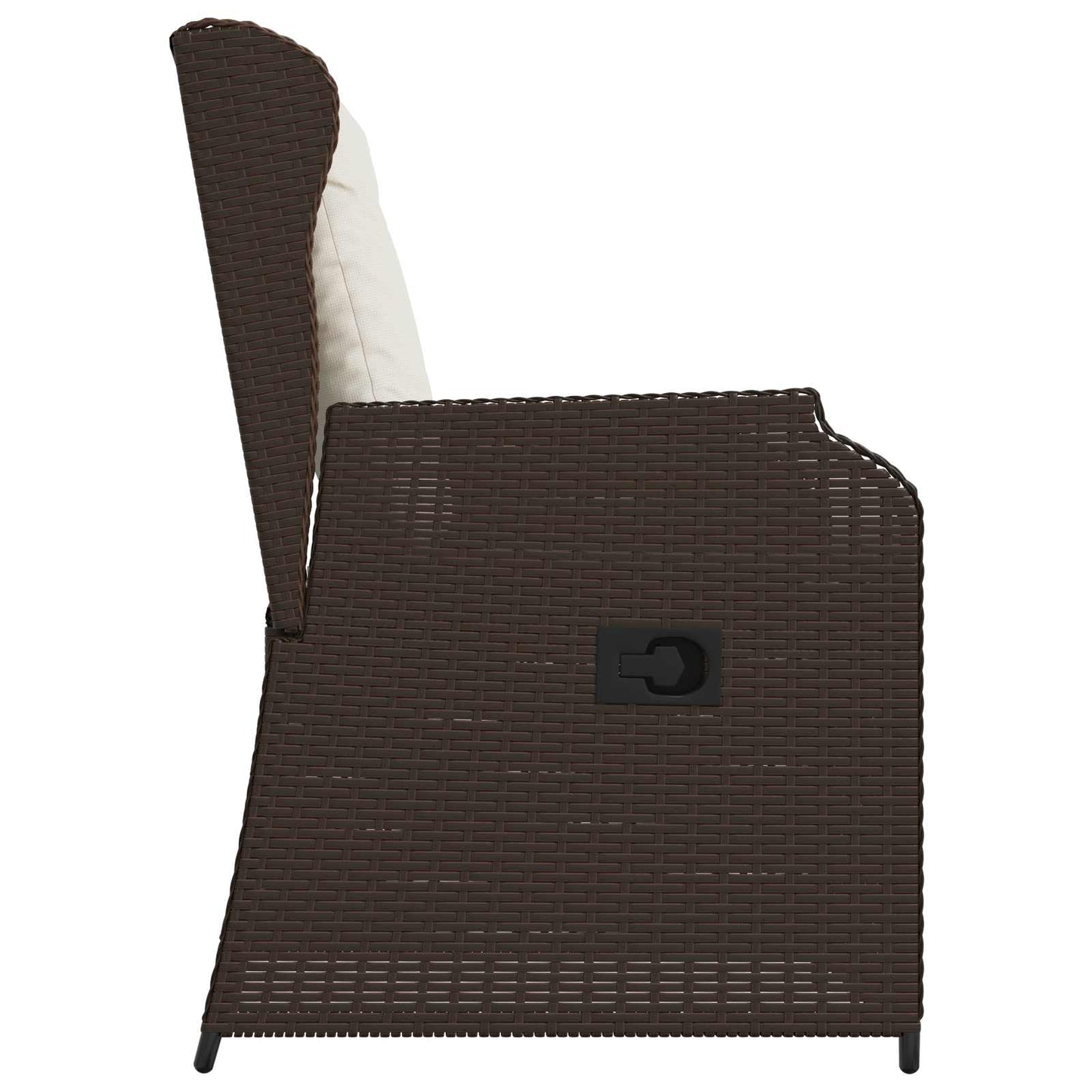 Kerti pad 2 pcs Barna polirattan