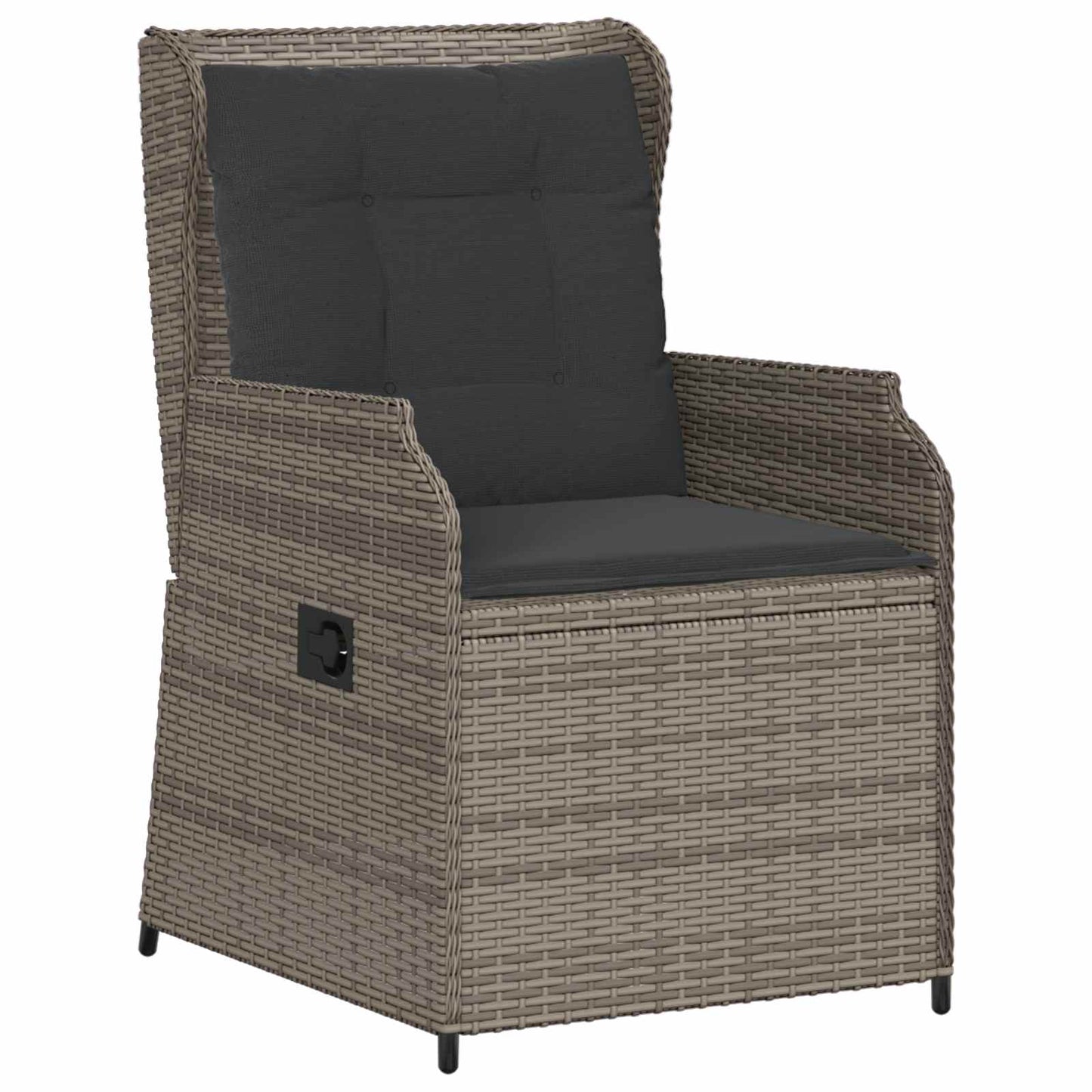 Kerti pad 2 pcs Szürke polirattan
