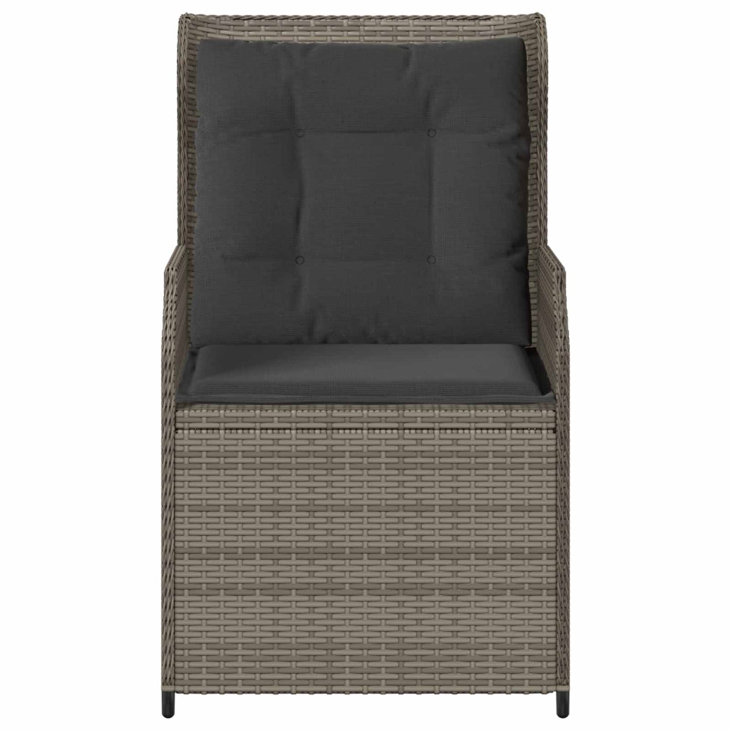 Kerti pad 2 pcs Szürke polirattan