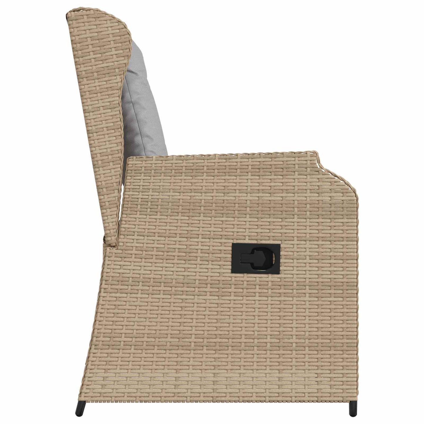 Kerti pad 2 pcs Bézs polirattan