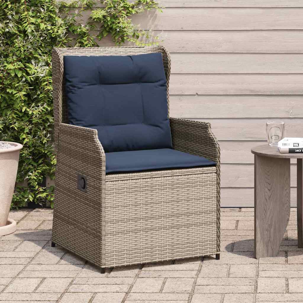 Kerti pad 2 pcs Szürke polirattan