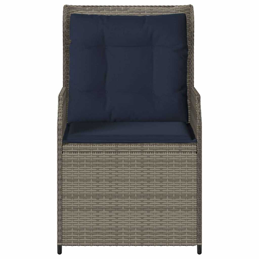 Kerti pad 2 pcs Szürke polirattan