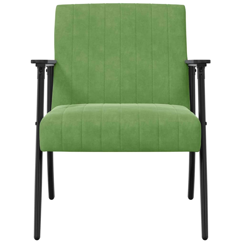 karosszék Világos zöld Bársony