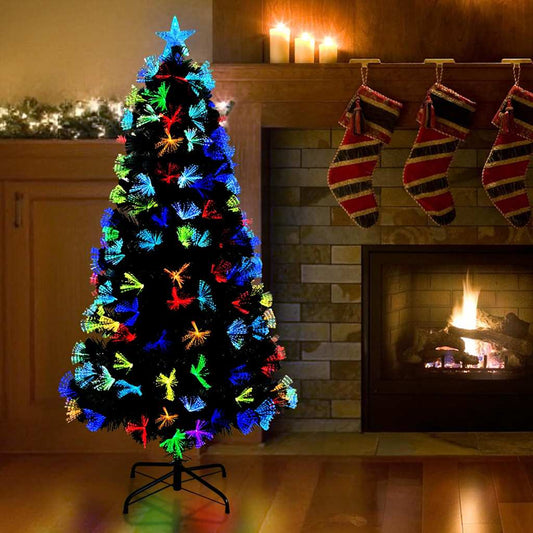Mű karácsonyfa 120 LED-del állvánnyal Zöld 120 cm PVC
