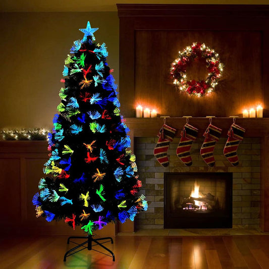 Mű karácsonyfa 210 LED-del állvánnyal Zöld 180 cm PVC