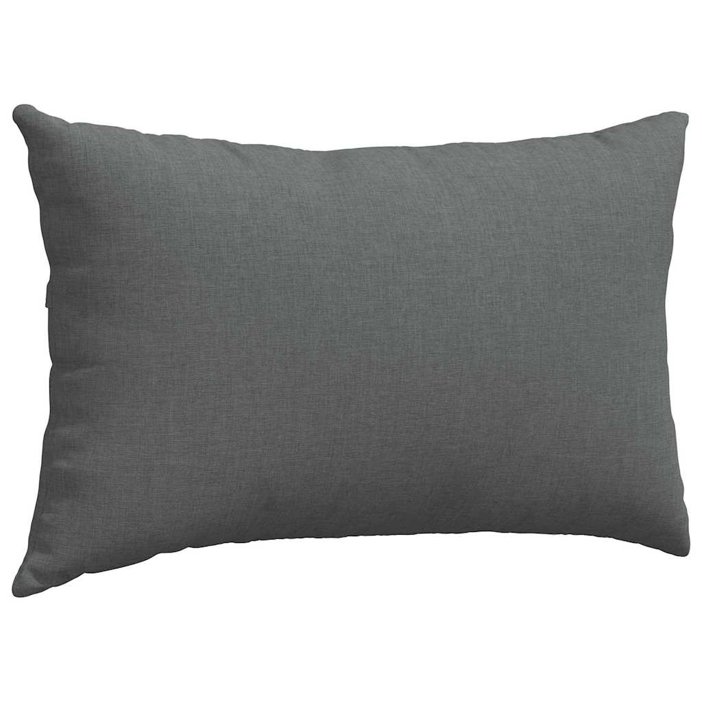 Kanapé párnák 2 pcs Sötétszürke 50 x 30 cm szövet