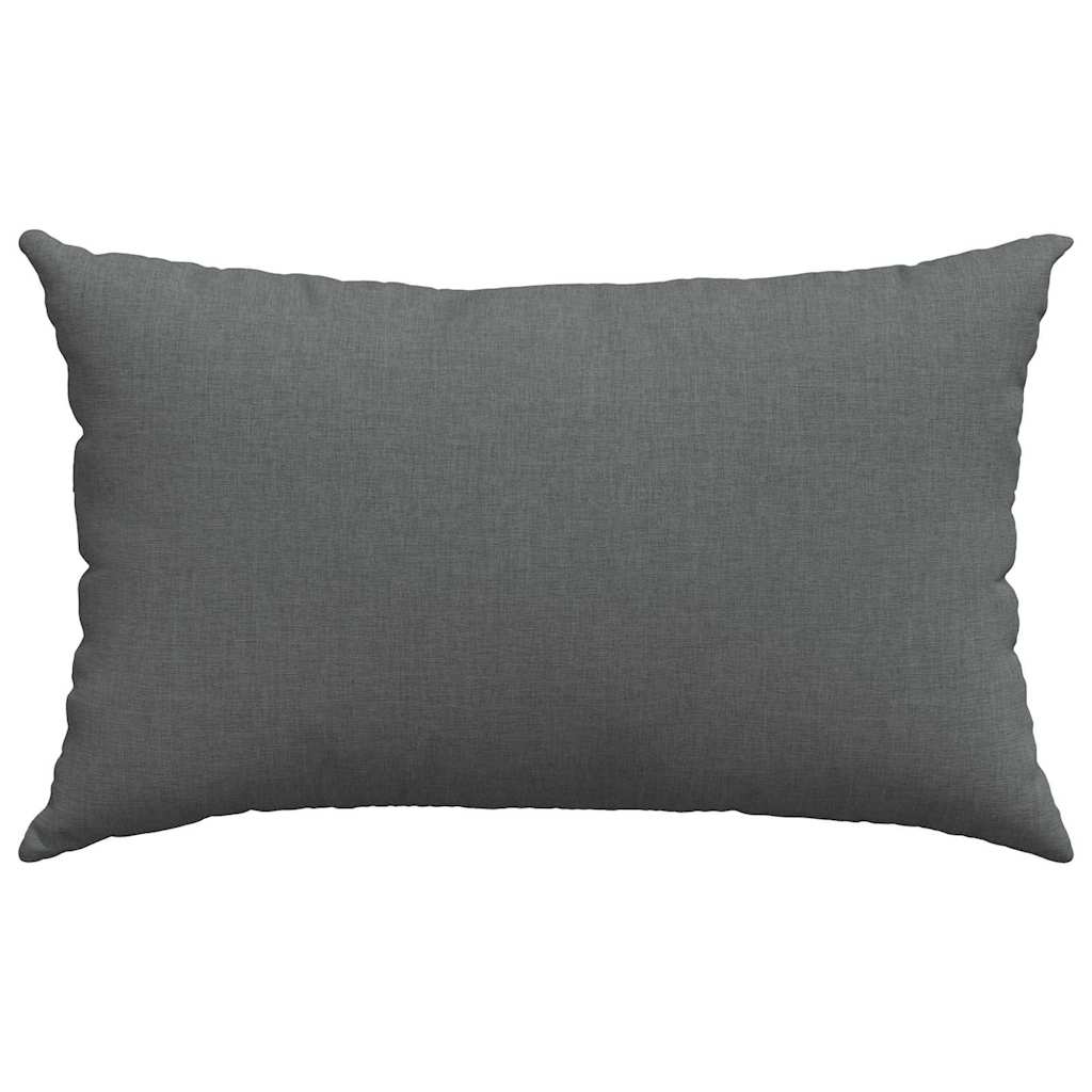 Kanapé párnák 2 pcs Sötétszürke 50 x 30 cm szövet