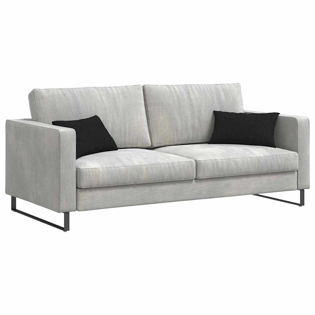 Kanapé párnák 2 pcs Fekete 50 x 30 cm szövet