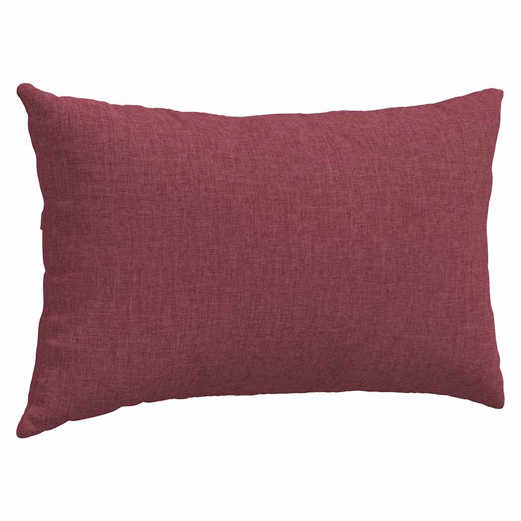 Kanapé párnák 2 pcs Bordó 50 x 30 cm szövet