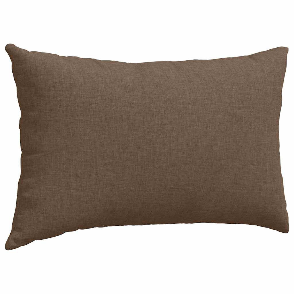 Kanapé párnák 2 pcs Barna 50 x 30 cm szövet