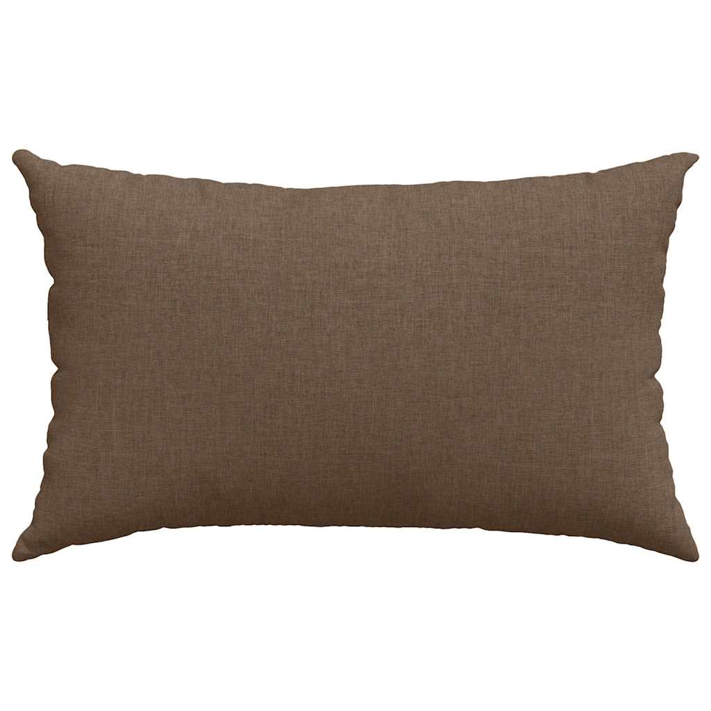 Kanapé párnák 2 pcs Barna 50 x 30 cm szövet