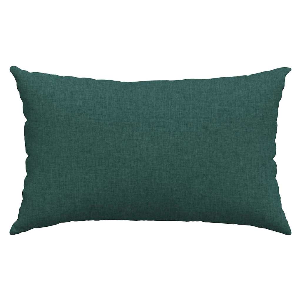 Kanapé párnák 2 pcs Sötétzöld 50 x 30 cm szövet