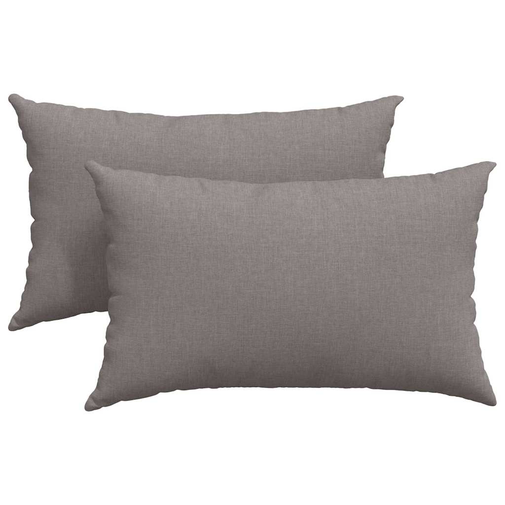 Kanapé párnák 2 pcs Tópszínű 50 x 30 cm szövet