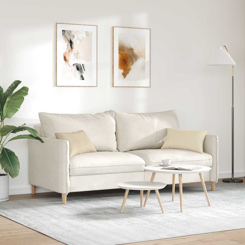Kanapé párnák 2 pcs Krém 50 x 30 cm szövet