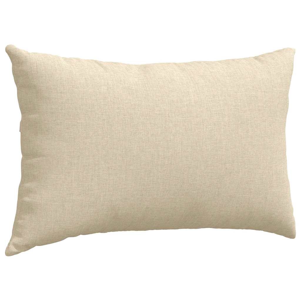 Kanapé párnák 2 pcs Krém 50 x 30 cm szövet