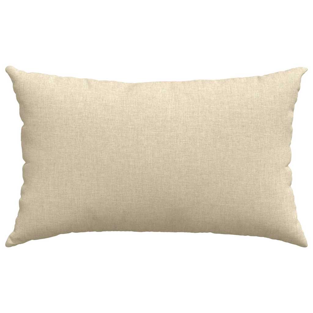 Kanapé párnák 2 pcs Krém 50 x 30 cm szövet