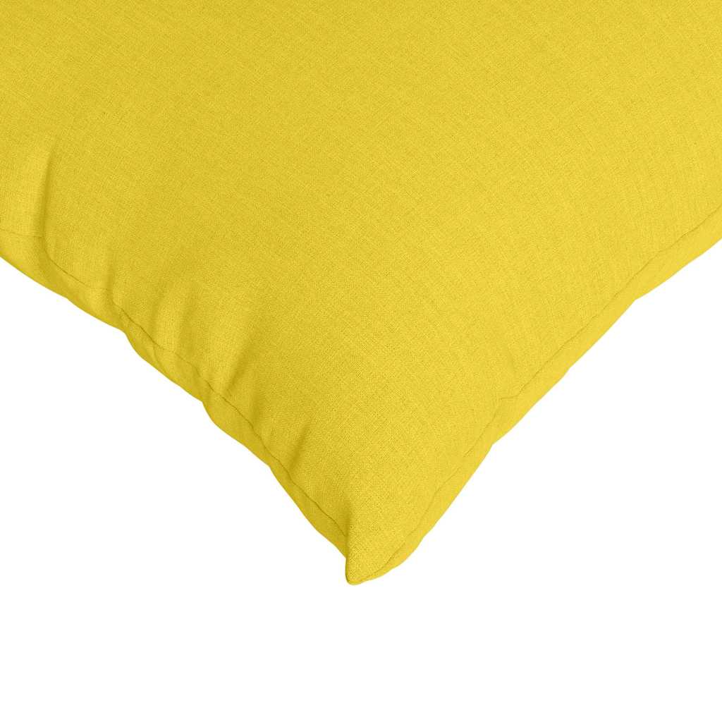 Kanapé párnák 2 pcs Világos sárga 50 x 30 cm szövet