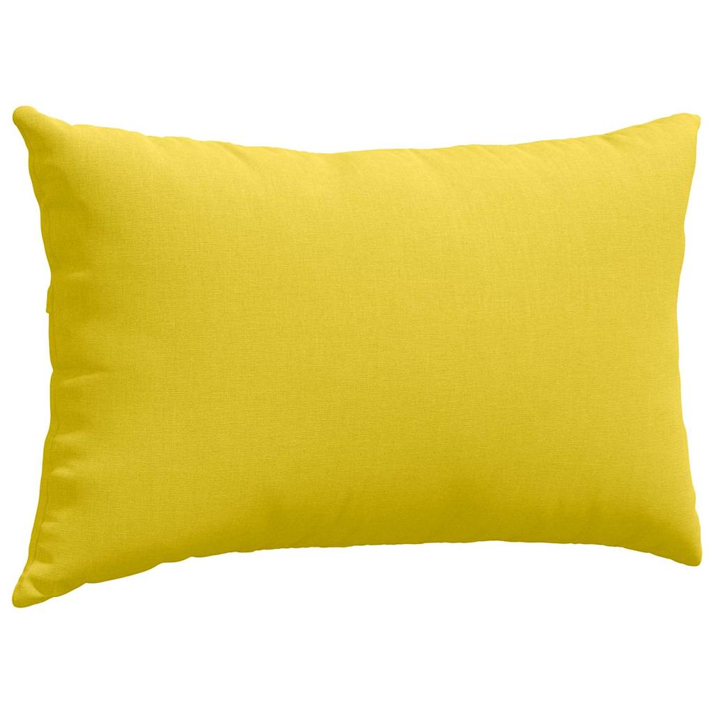 Kanapé párnák 2 pcs Világos sárga 50 x 30 cm szövet