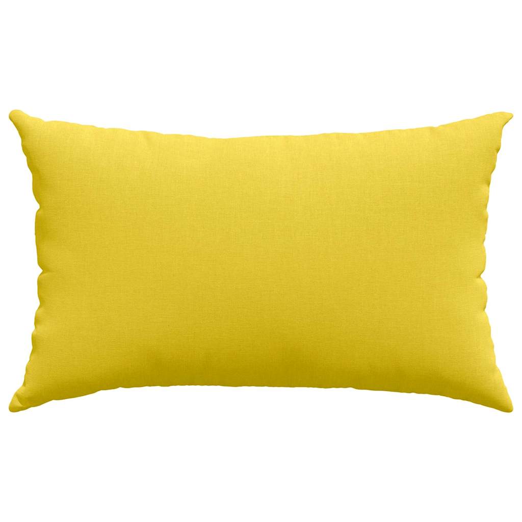Kanapé párnák 2 pcs Világos sárga 50 x 30 cm szövet