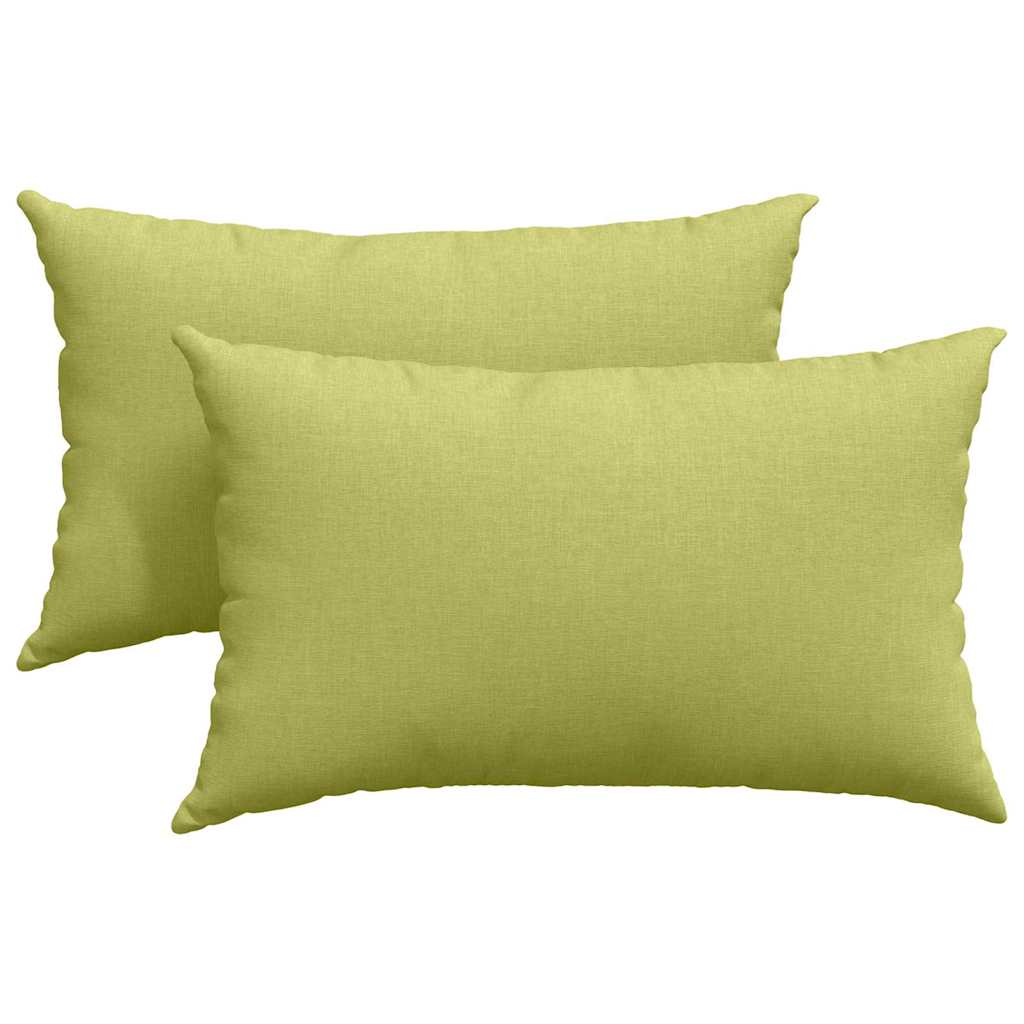 Kanapé párnák 2 pcs Világos zöld 50 x 30 cm szövet