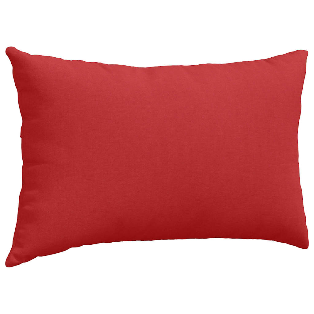 Kanapé párnák 2 pcs Piros 50 x 30 cm szövet