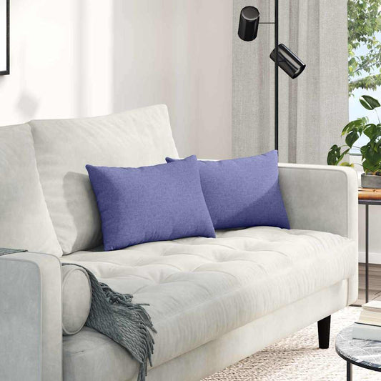 Kanapé párnák 2 pcs Farmerkék 50 x 30 cm szövet