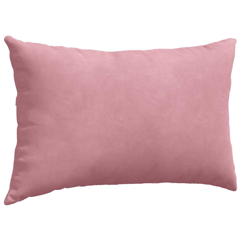 Kanapé párnák 2 pcs Rózsaszín 50 x 30 cm Bársonyos szövet