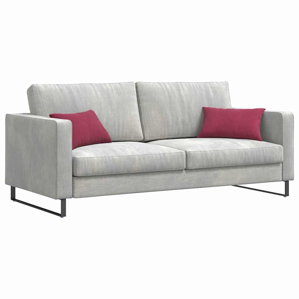 Kanapé párnák 2 pcs bordó 50 x 30 cm Bársonyos szövet