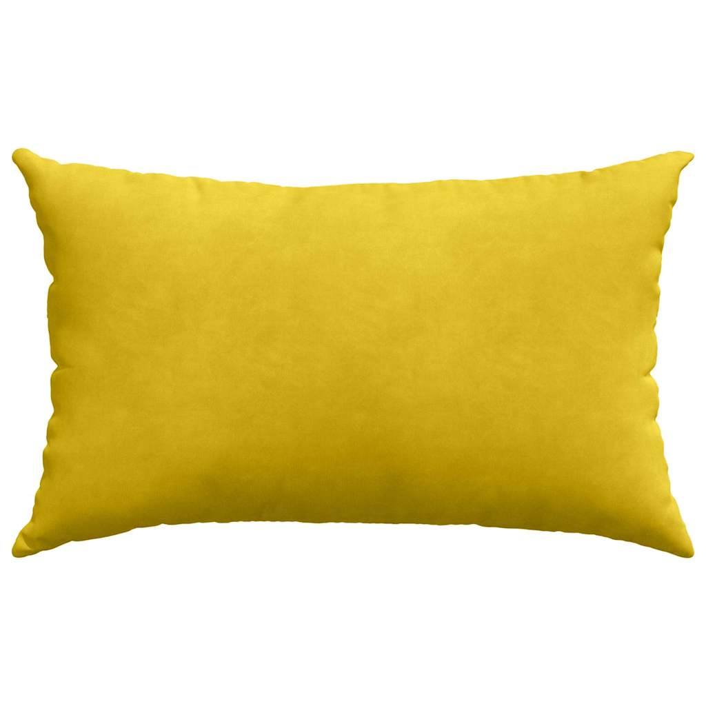 Kanapé párnák 2 pcs Sárga 50 x 30 cm Bársonyos szövet
