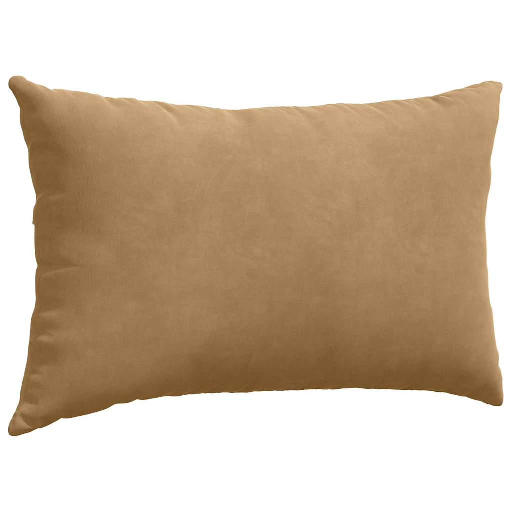 Kanapé párnák 2 pcs Barna 50 x 30 cm Bársonyos szövet