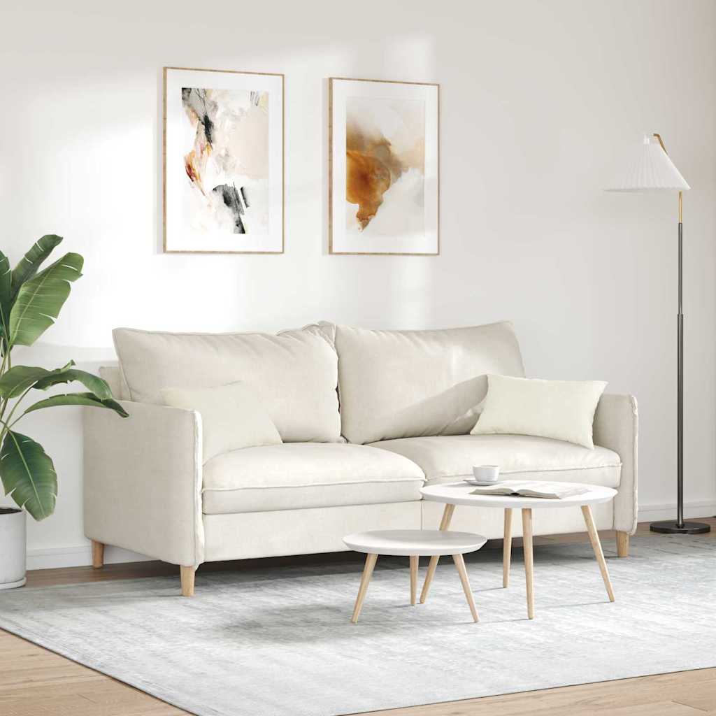 Kanapé párnák 2 pcs Krém 50 x 30 cm Bársonyos szövet