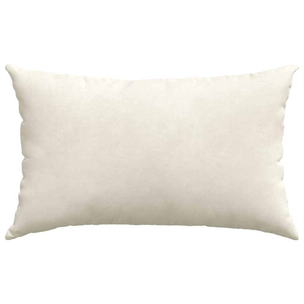 Kanapé párnák 2 pcs Krém 50 x 30 cm Bársonyos szövet