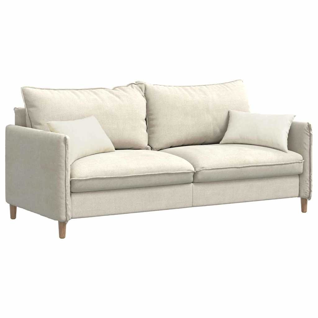 Kanapé párnák 2 pcs Krém 50 x 30 cm Bársonyos szövet
