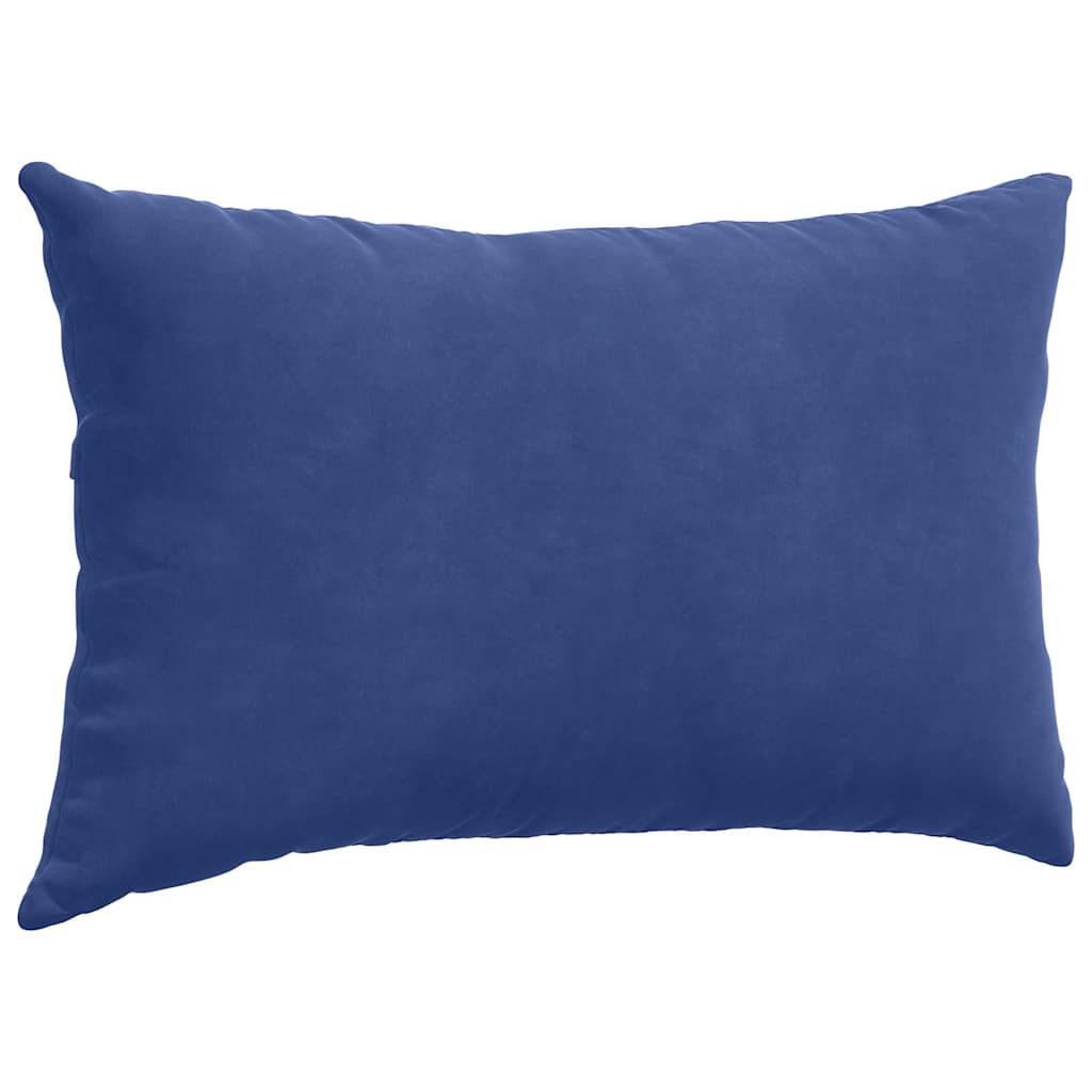 Kanapé párnák 2 pcs Rendőrségi kék 50 x 30 cm Bársonyos szövet
