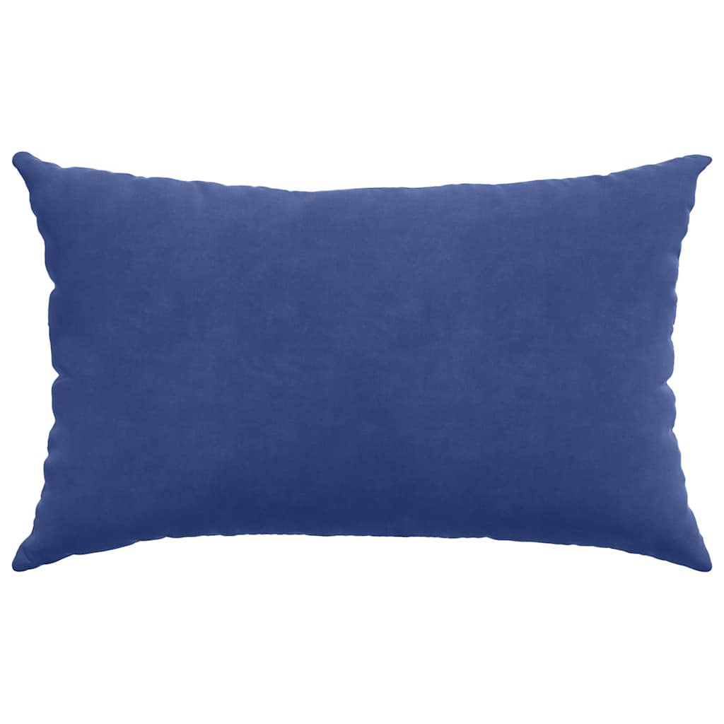 Kanapé párnák 2 pcs Rendőrségi kék 50 x 30 cm Bársonyos szövet