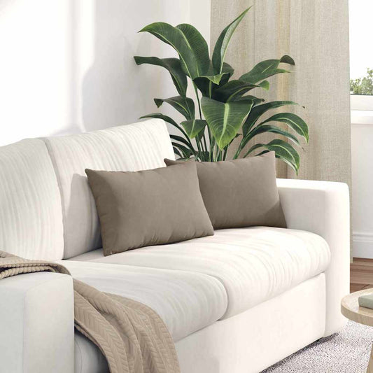 Kanapé párnák 2 pcs Tópszínű 50 x 30 cm szövet