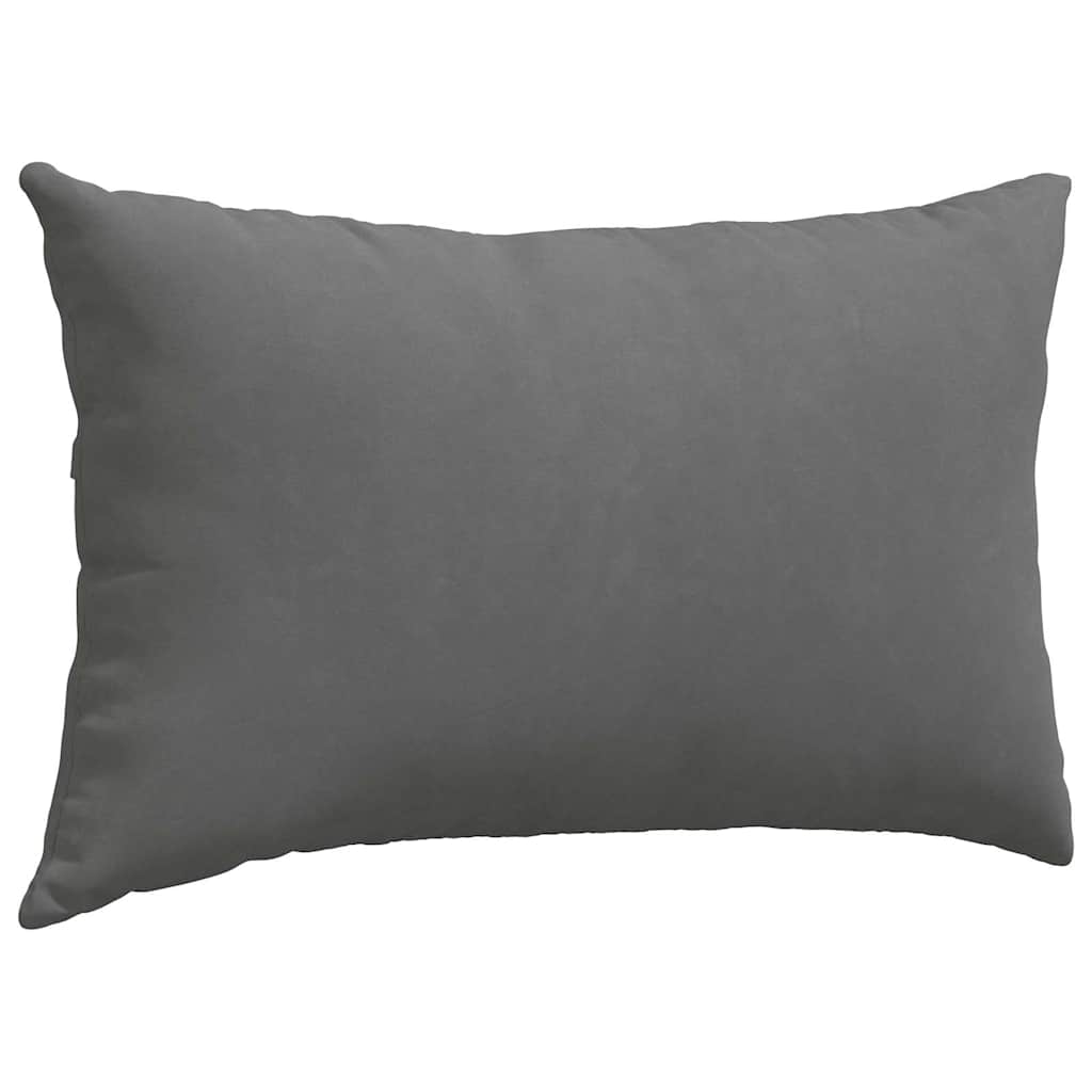 Kanapé párnák 2 pcs Sötétszürke 50 x 30 cm szövet