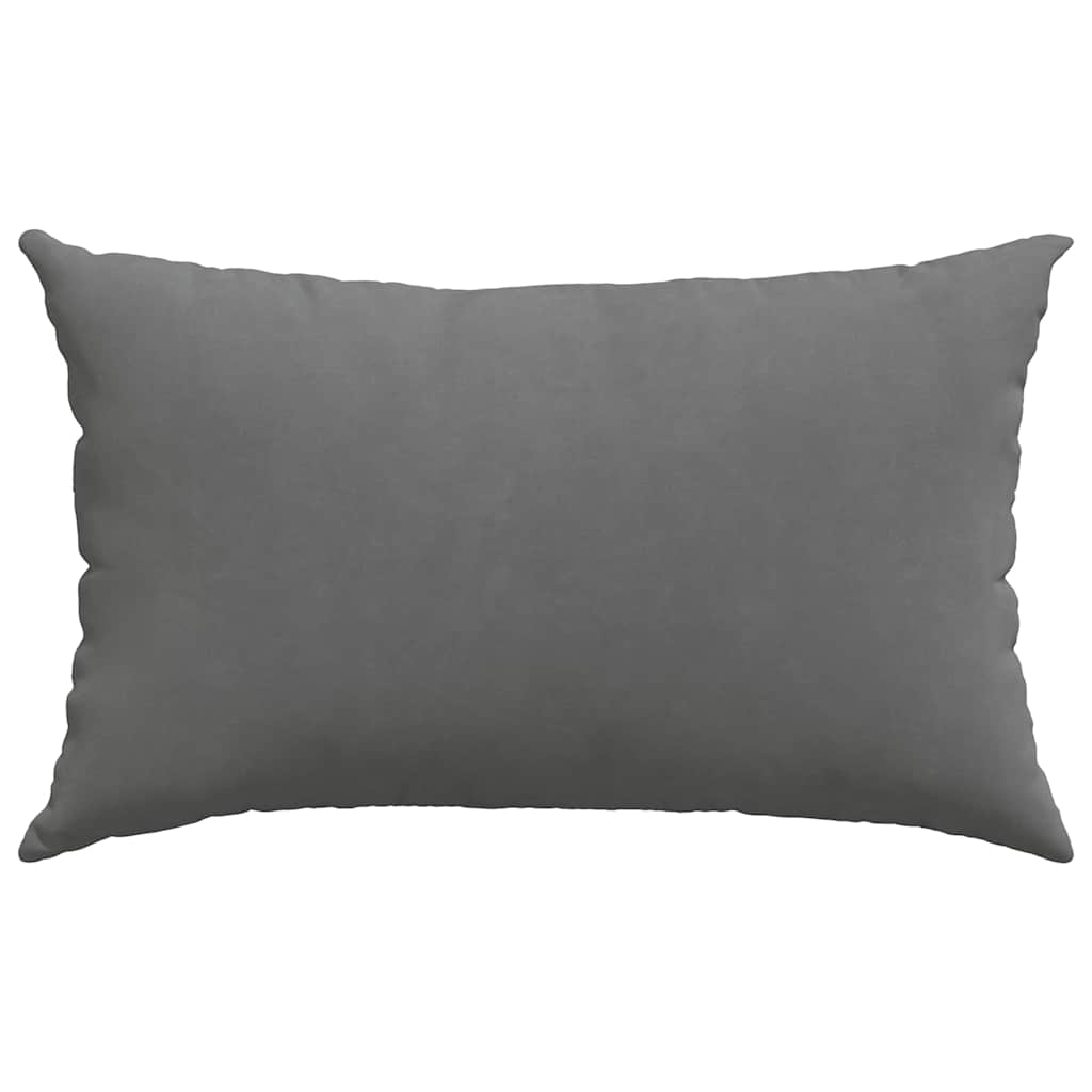 Kanapé párnák 2 pcs Sötétszürke 50 x 30 cm szövet