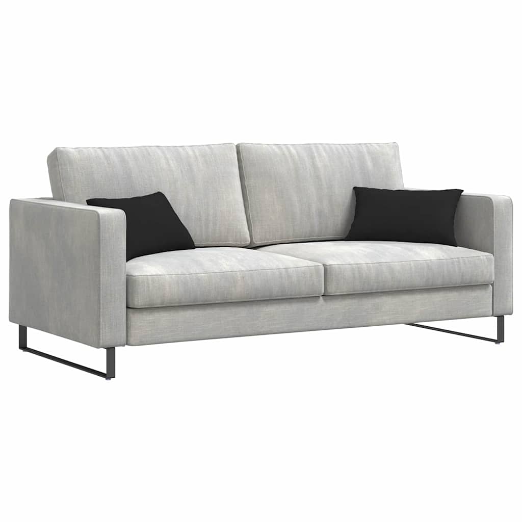 Kanapé párnák 2 pcs Fekete 50 x 30 cm szövet