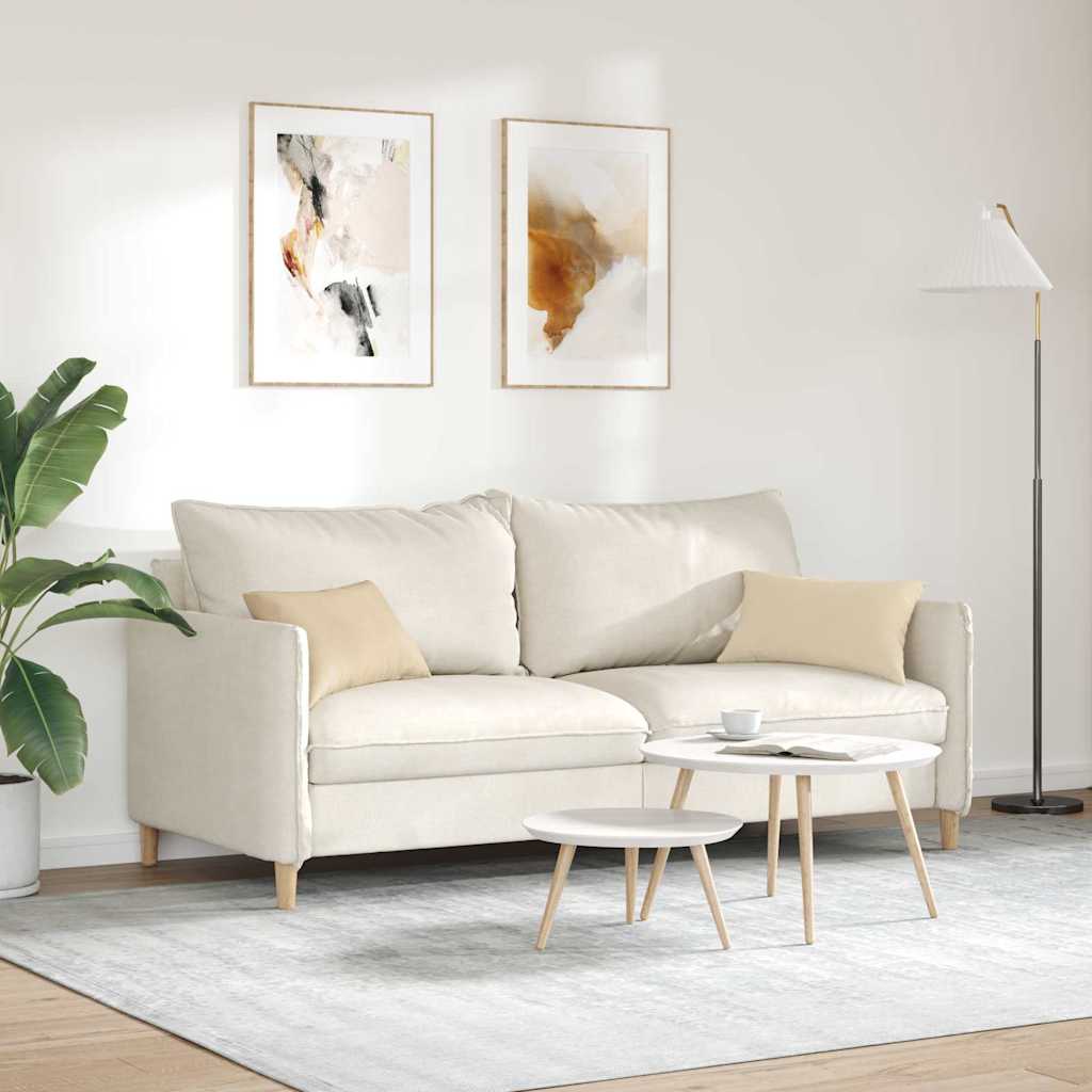 Kanapé párnák 2 pcs Krém 50 x 30 cm szövet