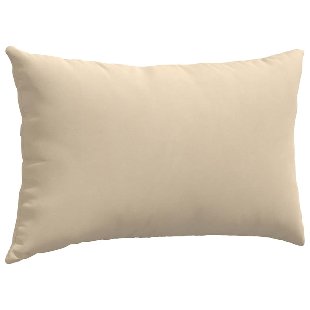 Kanapé párnák 2 pcs Krém 50 x 30 cm szövet