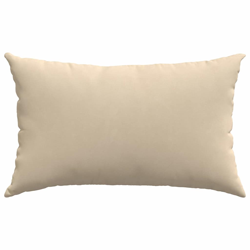 Kanapé párnák 2 pcs Krém 50 x 30 cm szövet
