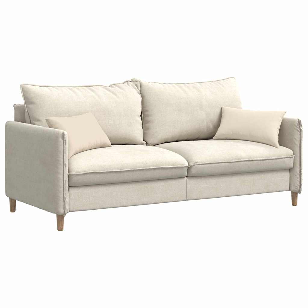 Kanapé párnák 2 pcs Bézs 50 x 30 cm szövet