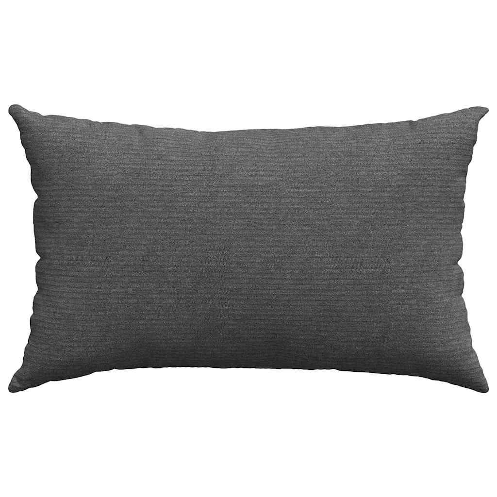 Kanapé párnák 2 pcs Sötétszürke 50 x 30 cm Bársonyos szövet