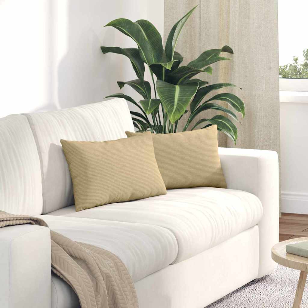 Kanapé párnák 2 pcs Szürke zöld 50 x 30 cm Bársonyos szövet
