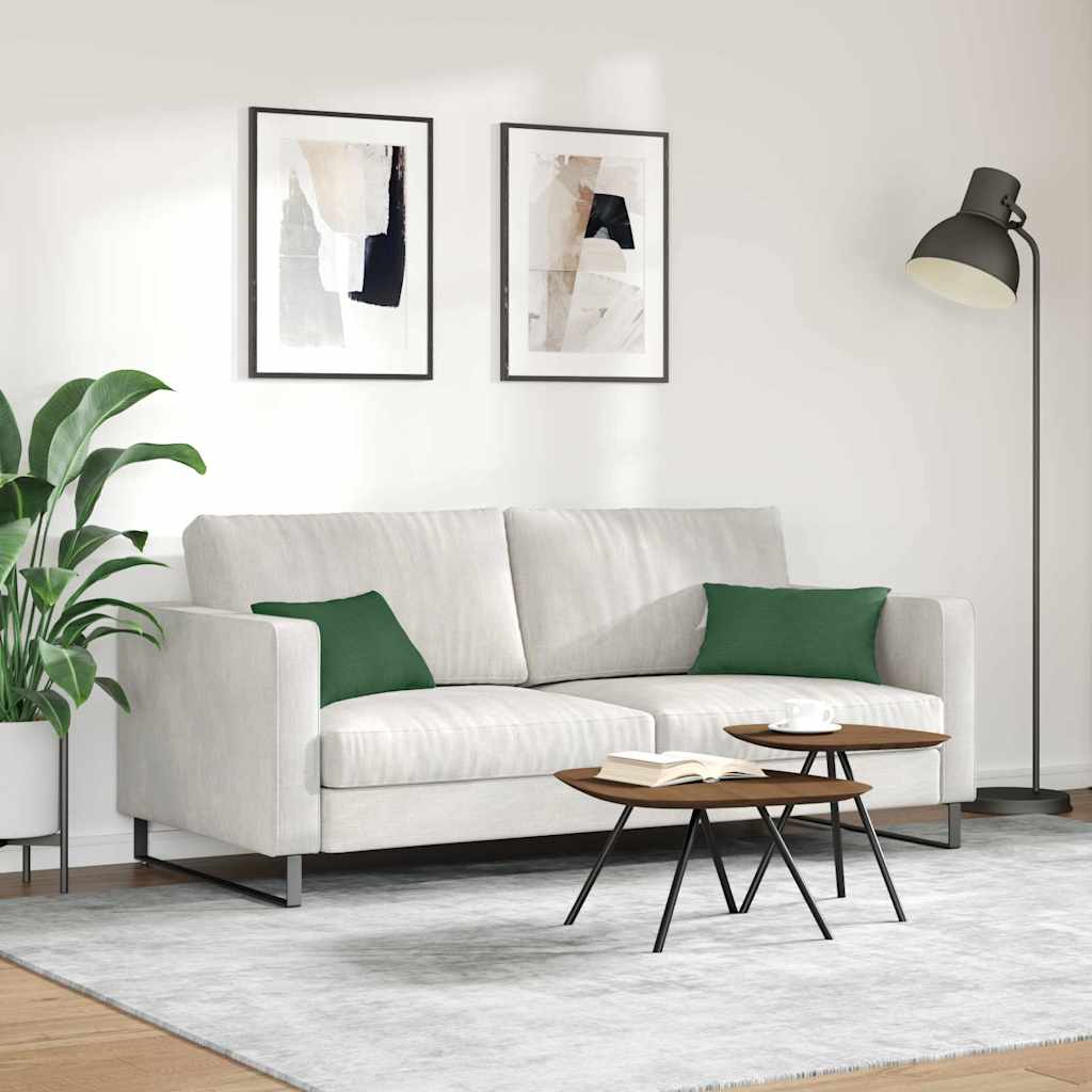 Kanapé párnák 2 pcs Sötétzöld 50 x 30 cm Bársonyos szövet