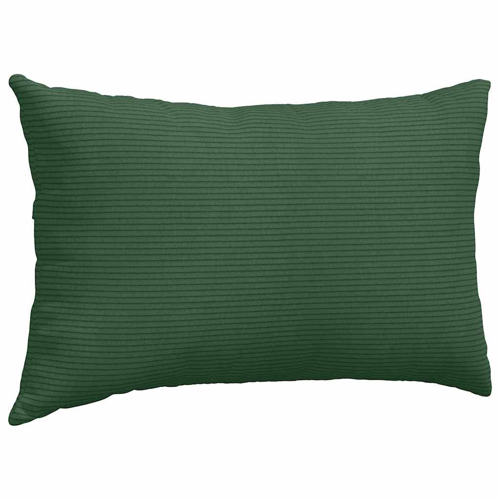 Kanapé párnák 2 pcs Sötétzöld 50 x 30 cm Bársonyos szövet