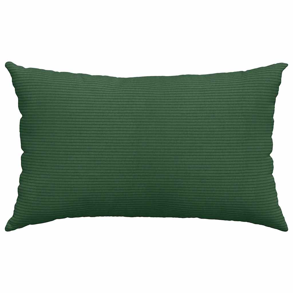 Kanapé párnák 2 pcs Sötétzöld 50 x 30 cm Bársonyos szövet