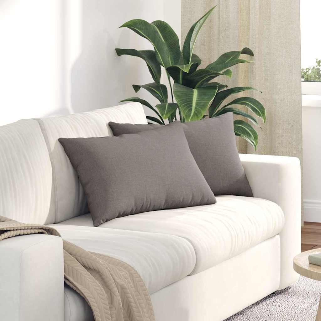 Kanapé párnák 2 pcs szövet Tópszínű 60 x 40 cm